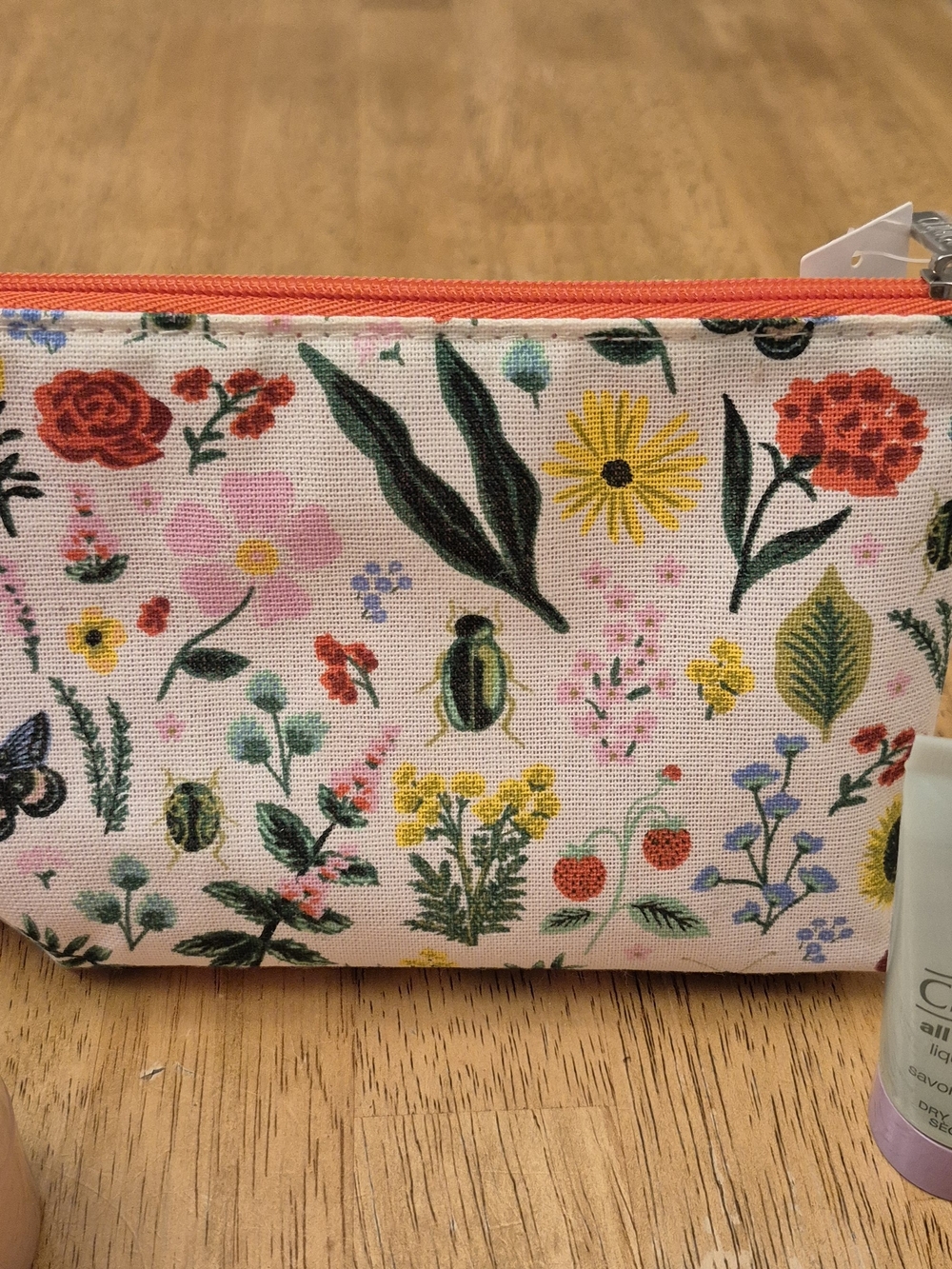 Clinique & Rifle Paper Skincare Set Floral Makeup Pouch Moisture Surge Mascara - Picture 7 of 10
